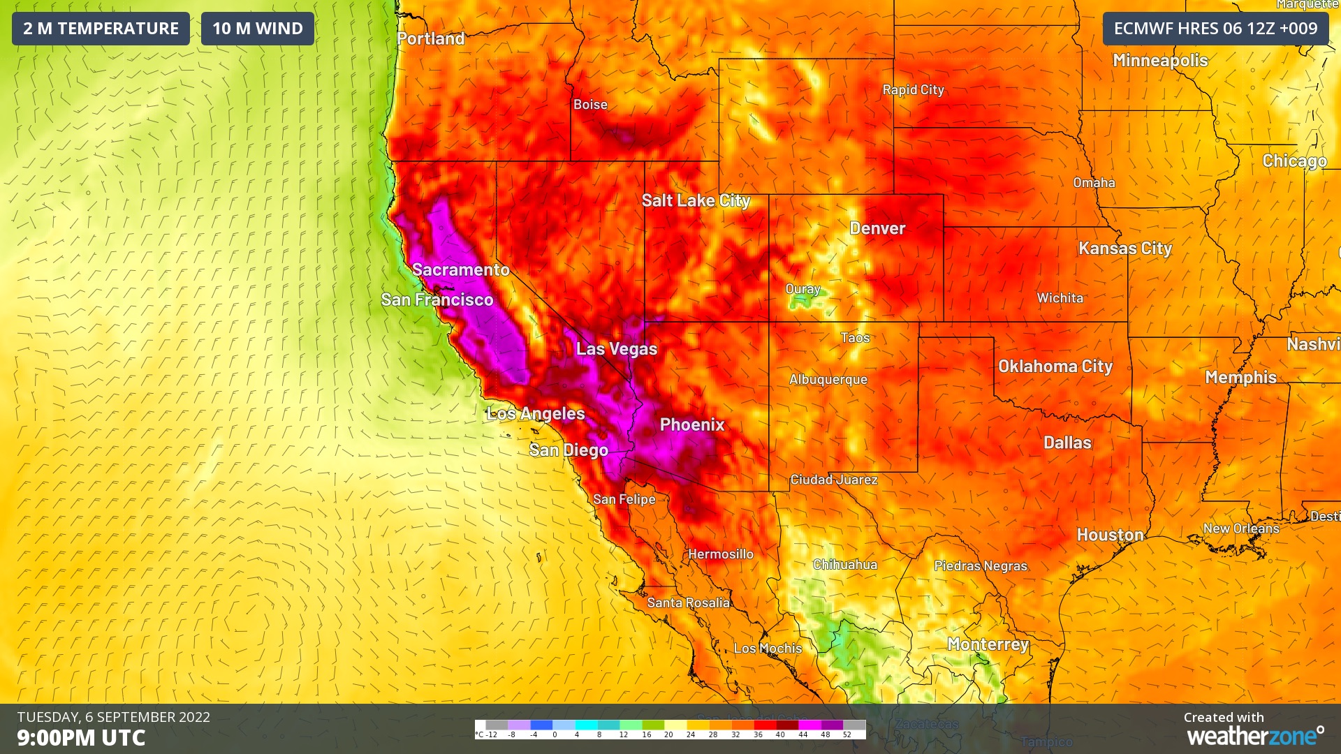 Recordbreaking heat gripping Western U.S.